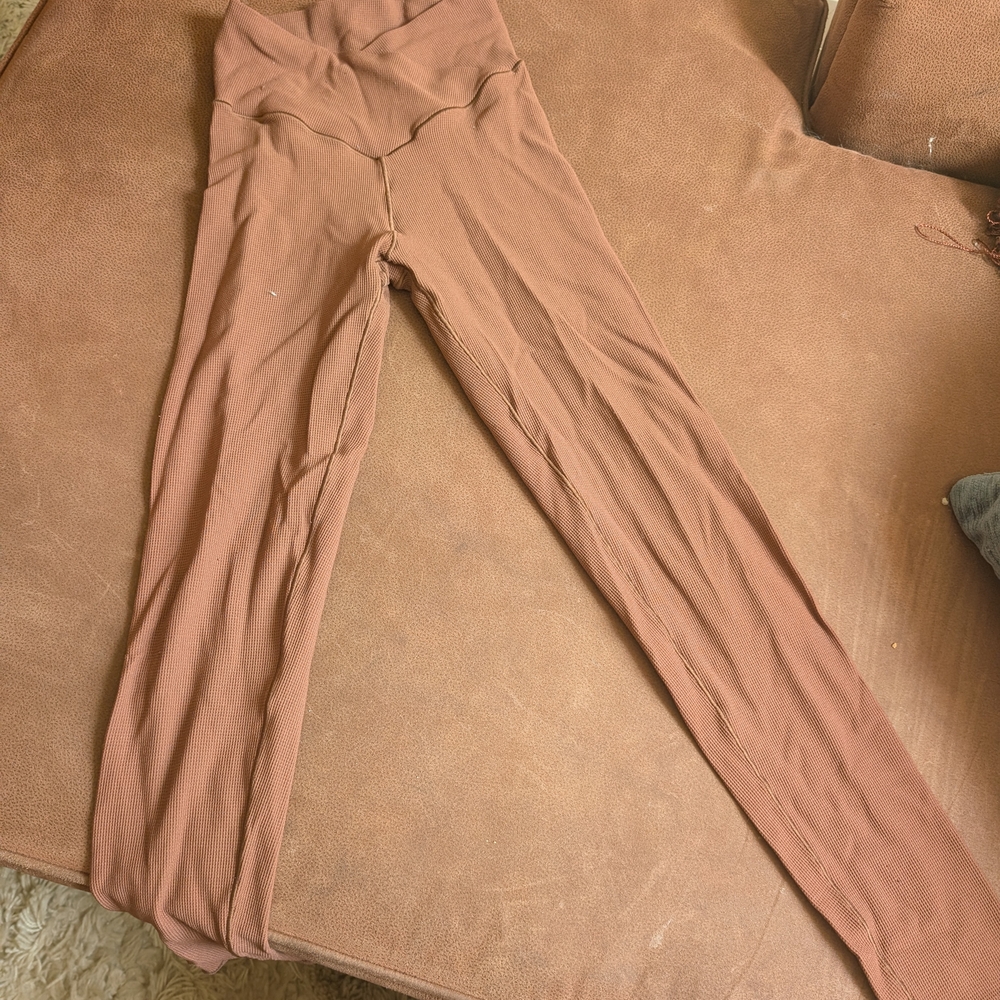 Women's High-Waisted Tan Pants